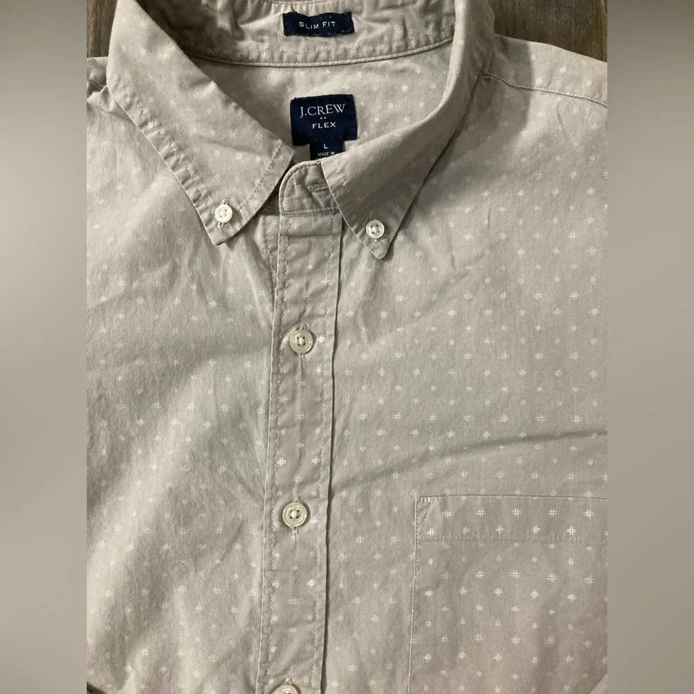 J. Crew‎ Slim Fit Flex Large Button Down Shirt